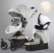 Load image into Gallery viewer, Aulon Luxury Baby Stroller 3 in 1 High landscape European design Pram with swivel seat