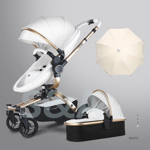 Aulon Luxury Baby Stroller 3 in 1 High landscape European design Pram with swivel seat