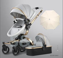 Load image into Gallery viewer, Aulon Luxury Baby Stroller 3 in 1 High landscape European design Pram with swivel seat