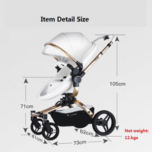 Load image into Gallery viewer, Aulon Luxury Baby Stroller 3 in 1 High landscape European design Pram with swivel seat