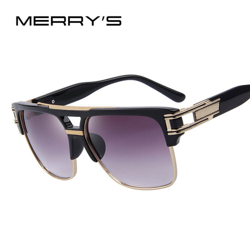 Men Luxury Brand Sunglasses Vintage Oversize Square Sun Glasses