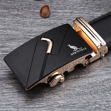 Load image into Gallery viewer, Famous Brand Belt Men 100% Good Quality Cowskin Genuine Luxury Leather Men&#39;s Belts for Men,Strap Male Metal Automatic Buckle