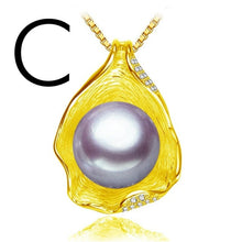 Load image into Gallery viewer, FENASY charm Shell design Pearl Jewelry,Pearl Necklace Pendant,925 sterling silver jewelry ,fashion necklaces for women 2018 new