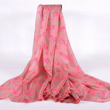 Load image into Gallery viewer, Plaid Pure Silk Scarf  Female Apparel Accessories Brand Long Scarves Wraps Summer 100% Silk Scarf Tippet Beach Shawl 200*110cm