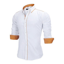 Load image into Gallery viewer, Men&#39;s Slim Fit Solid Long Sleeve Shirt