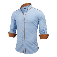Load image into Gallery viewer, Men&#39;s Slim Fit Solid Long Sleeve Shirt