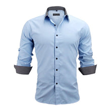 Load image into Gallery viewer, Men&#39;s Slim Fit Solid Long Sleeve Shirt