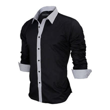 Load image into Gallery viewer, Men&#39;s Slim Fit Solid Long Sleeve Shirt