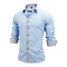 Load image into Gallery viewer, Men&#39;s Slim Fit Solid Long Sleeve Shirt