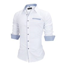 Load image into Gallery viewer, Men&#39;s Slim Fit Solid Long Sleeve Shirt