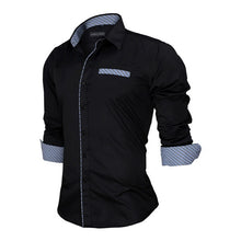 Load image into Gallery viewer, Men&#39;s Slim Fit Solid Long Sleeve Shirt