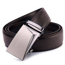 Load image into Gallery viewer, SAN VITALE Good Belts for Men 100% Cow Genuine Leather Mens Belt Male Automatic Alloy Buckle Straps Original