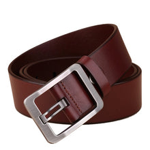 Load image into Gallery viewer, SAN VITALE 100% Cowhide Genuine Leather Belts for Men Brand Strap Male Pin Buckle Fancy Vintage Cowboy Jeans