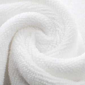 70x140cm Hotel Luxury Embroidery White Bath Towel Set 100% Cotton Large Beach Towel Brand Absorbent Quick-drying Bathroom Towel