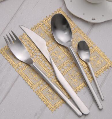 High Grade Cutlery Matte Black Gold Stainless Steel Food Silverware Dinnerware Utensil Kitchen Dining Wedding dinner fork knife