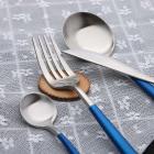 Load image into Gallery viewer, Flatware Sets for western food gold 4 Pcs Portugal Style Cutlery Set Stainless Steel Tableware a803 14