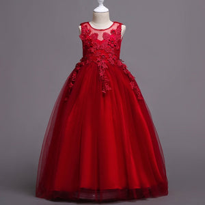 Kids Wedding Summer Party Dresses For Girls Birthday Princess Clothes Children Toddler Elegant Formal Vestido Infant 3-14 years