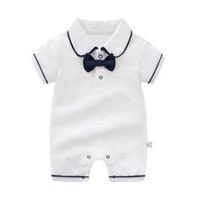 Load image into Gallery viewer, Orangemom official store baby jumpsuit one pieces infant birthday party wedding dresses gentleman Short Sleeves Boy Clothes