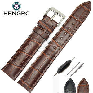 Watchbands 100% Genuine Leather Men Watch Strap Band Fashion Women Soft Bracelet 18mm 19mm 20mm 21mm 22mm 24mm Belt Accessories
