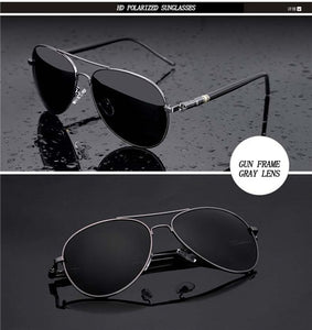 Aviation Metal Frame Quality Oversized Polarized Brand Design  Sunglasses