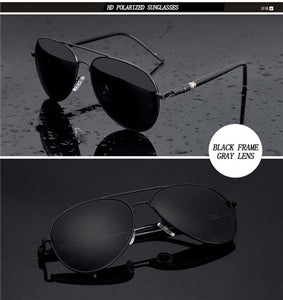 Aviation Metal Frame Quality Oversized Polarized Brand Design  Sunglasses