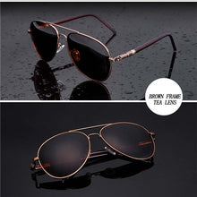 Load image into Gallery viewer, Aviation Metal Frame Quality Oversized Polarized Brand Design  Sunglasses