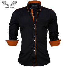 Load image into Gallery viewer, Men&#39;s Slim Fit Solid Long Sleeve Shirt