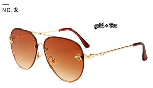 Luxury Bee Women Fashion Shades Metal Frame