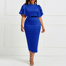 Load image into Gallery viewer, Women Bodycon Elegant Vintage Long Dress Belt Purchase Available