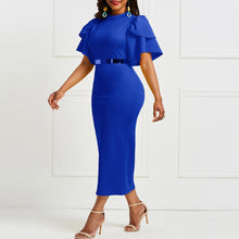 Load image into Gallery viewer, Women Bodycon Elegant Vintage Long Dress Belt Purchase Available