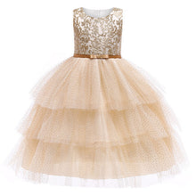 Load image into Gallery viewer, Kids Birthday Princess Party Dress for Girls