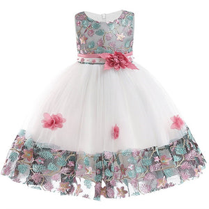 Kids Birthday Princess Party Dress for Girls