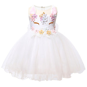 Baby Girl Dress New Summer Unicorn Party Dress Cosplay Christmas Dress Baby Girl Clothes Infant Birthday Princess Dress Vestidos