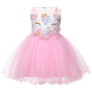 Baby Girl Dress New Summer Unicorn Party Dress Cosplay Christmas Dress Baby Girl Clothes Infant Birthday Princess Dress Vestidos