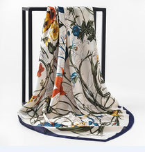 Load image into Gallery viewer, 2017 NEW Fashion Luxury Brand Scarf 100% Silk Feeling Shawl Scarf Foulard Square Scarves Hijab Wraps 90x90cm