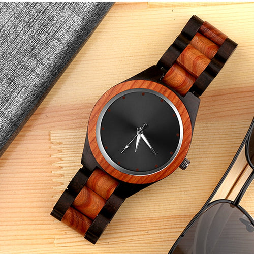 Luxury Wood Watch Men Unique Wooden Watches Fashion Creative Men's Watch Men Watch Wooden Clock