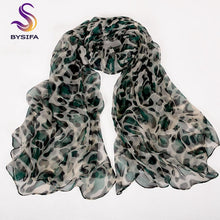 Load image into Gallery viewer, New Blue Orange Silk Scarf Printed 2016 New Brand 100% Pure Silk Scarves Wraps Spring Autumn Female Large Size Long Scarves