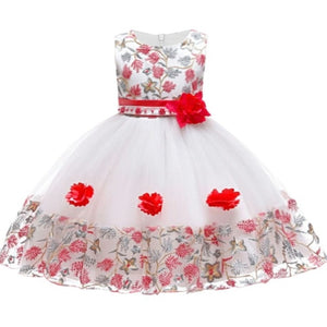 Kids Birthday Princess Party Dress for Girls