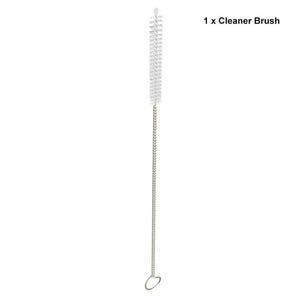 Drinking Straws Reusable Stainless Steel Drinking Straws with Cleaner Brush Tube Straws Wedding Party Drinking Accessories