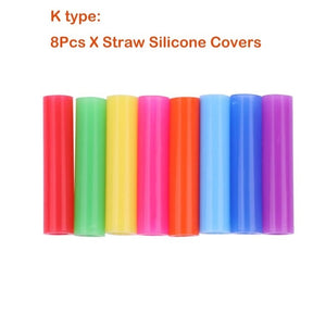 Drinking Straws Reusable Stainless Steel Drinking Straws with Cleaner Brush Tube Straws Wedding Party Drinking Accessories