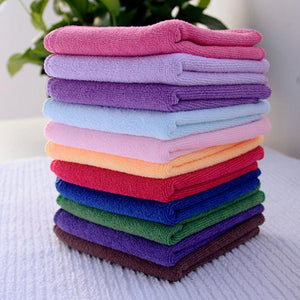 Baby Care Towels Square Luxury Soft Fiber Cotton infant Face Hand Cloth Towel baby Cleaning Practical 10pcs