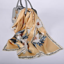 Load image into Gallery viewer, [BYSIFA] New Luxury Pure Silk Scarf Shawl Women Spring Autumn Long Scarves Ladies Brand 100% Silk Neck Scarf Foulard 175*52cm