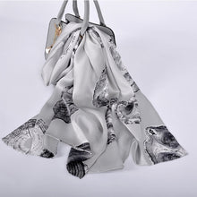 Load image into Gallery viewer, [BYSIFA] New Luxury Pure Silk Scarf Shawl Women Spring Autumn Long Scarves Ladies Brand 100% Silk Neck Scarf Foulard 175*52cm