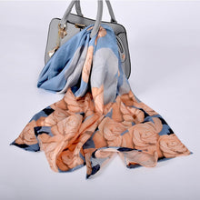 Load image into Gallery viewer, [BYSIFA] New Luxury Pure Silk Scarf Shawl Women Spring Autumn Long Scarves Ladies Brand 100% Silk Neck Scarf Foulard 175*52cm