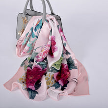 Load image into Gallery viewer, [BYSIFA] New Luxury Pure Silk Scarf Shawl Women Spring Autumn Long Scarves Ladies Brand 100% Silk Neck Scarf Foulard 175*52cm