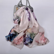 Load image into Gallery viewer, [BYSIFA] New Luxury Pure Silk Scarf Shawl Women Spring Autumn Long Scarves Ladies Brand 100% Silk Neck Scarf Foulard 175*52cm