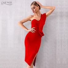 Load image into Gallery viewer, 2019 New Summer Women Bandage Dress Celebrity Evening Party Dresses Sexy One Shoulder Ruffles Bodycon Club Dress Vestidos