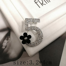Load image into Gallery viewer, Camellia  Luxury Brand jewlery  style flowers Lapel Pins No 5 pearls Brooches flower Broche Broach Jewelry for Women