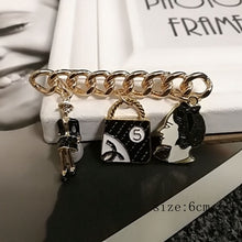 Load image into Gallery viewer, Camellia  Luxury Brand jewlery  style flowers Lapel Pins No 5 pearls Brooches flower Broche Broach Jewelry for Women