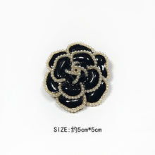Load image into Gallery viewer, Camellia  Luxury Brand jewlery  style flowers Lapel Pins No 5 pearls Brooches flower Broche Broach Jewelry for Women